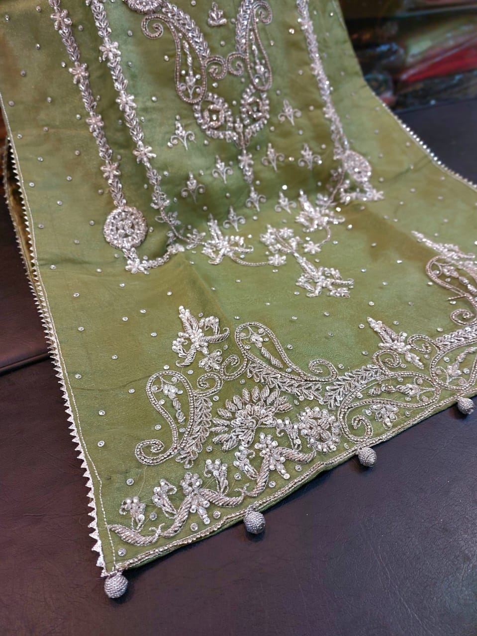 Organza Fancy Duppatta Kataan Trouser